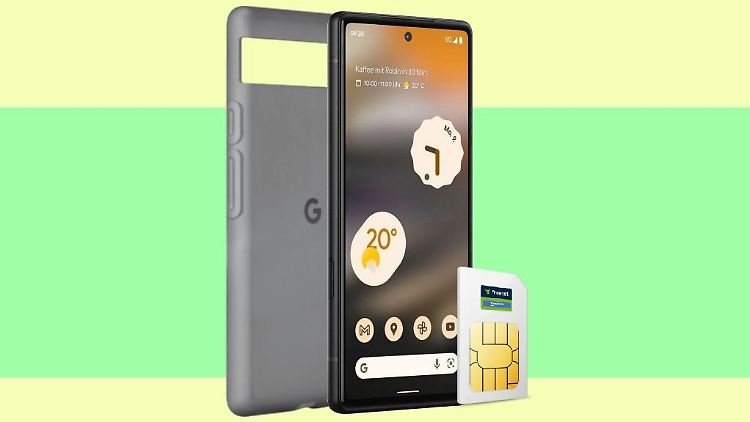 Das Google Pixel 6a gibt es samt Allnet-Flat günstig bei Media Markt.