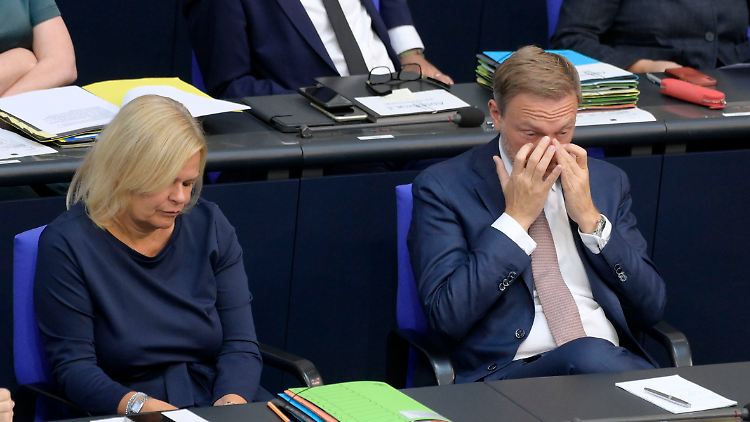 Faesers Vorstoß stößt bei Lindner auf wenig Begeisterung.