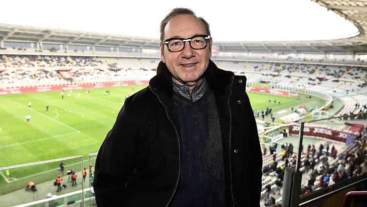 Jubelte im Turiner Stadion: Kevin Spacey.