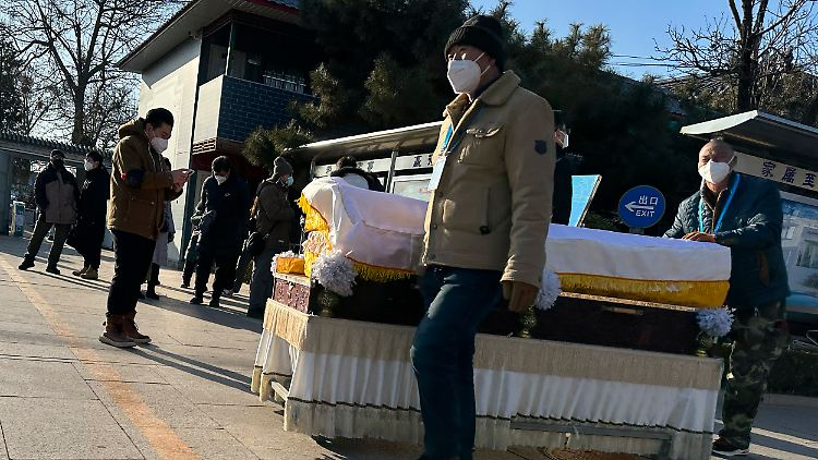 Die Zahl der Einäscherungen in China ist um ein Vielfaches gestiegen. 