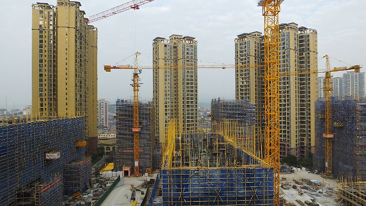 Hausgemachte Krise: Der Einbruch des mit Schulden überladenen Immobilienmarktes belastet die chinesische Konjunktur. 