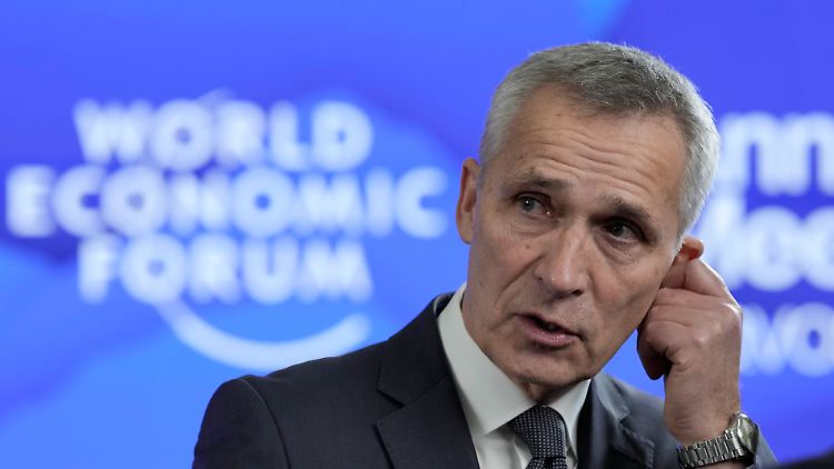 Da kommt was: NATO-Generalsekretär Stoltenberg in Davos.
