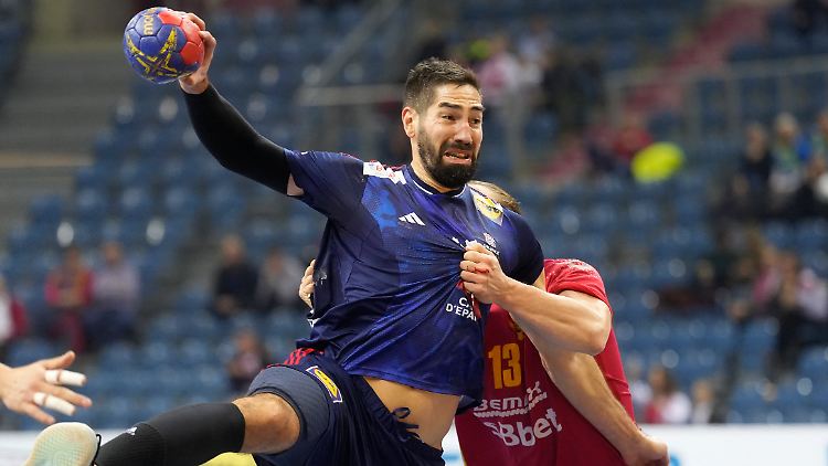 Nikola Karabatic gelang mit Frankreich ein Sieg über Montenegro.
