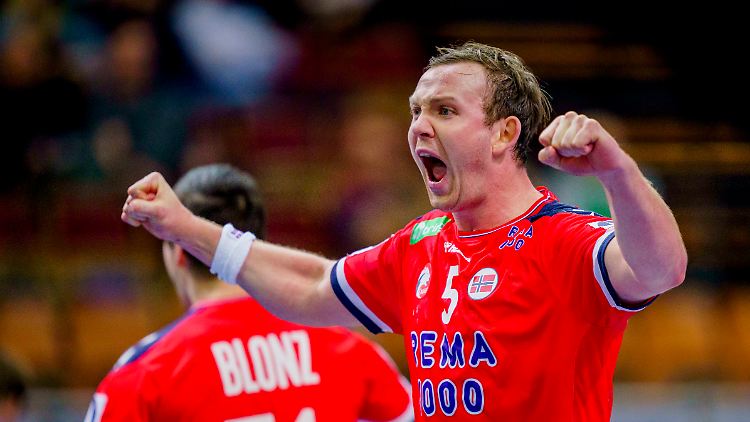 Superstar Sander Sagosen und seine Norweger reparierten einen deutlichen Rückstand gegen Serbien.