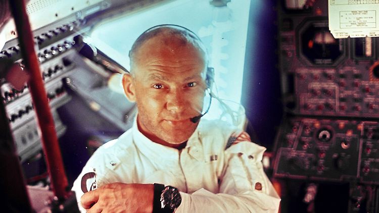 Buzz Aldrin auf der historischen Apollo 11-Mission.