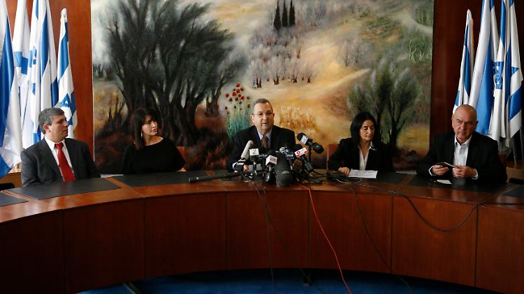 Barak verkündet den Bruch mit der Arbeitspartei.