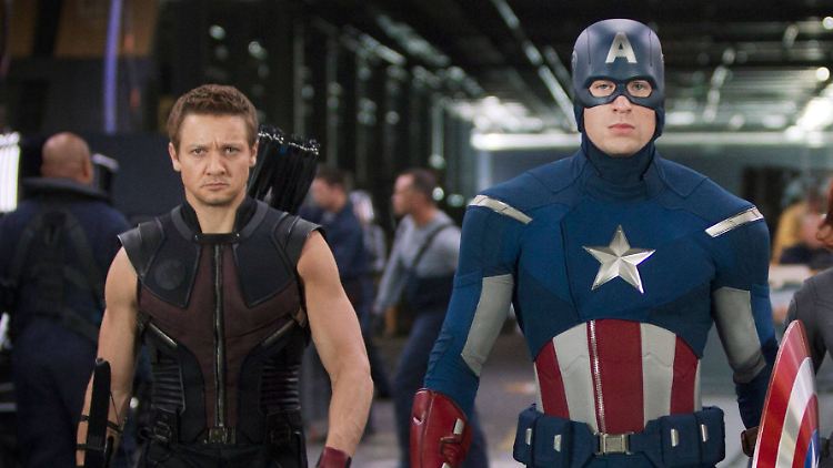 Gute Freunde: Jeremy Renner und Chris Evans.