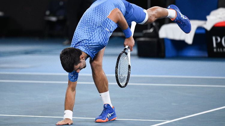 Für Djokovic wurde es nur beim Jubeln ein wenig kritisch.