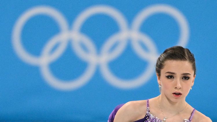 Walijewa bei den Winterspielen 2022 in Peking.