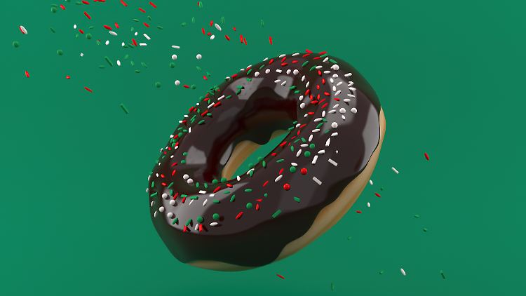 Mit Loch und ungefüllt, dekoriert mit Streuzucker, Zucker, Fett- oder Schokoladenglasur - die Auswahl an Donuts ist groß.