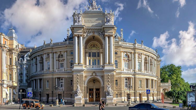 Die Oper von Odessa: Der ukrainische Präsident nennt die Stadt "unsere Perle".