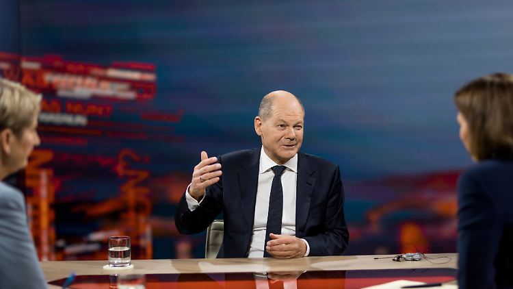 Seine Kritiker innerhalb der Ampel sollen sich besser besinnen, was sie sagen: Scholz beim ZDF. 