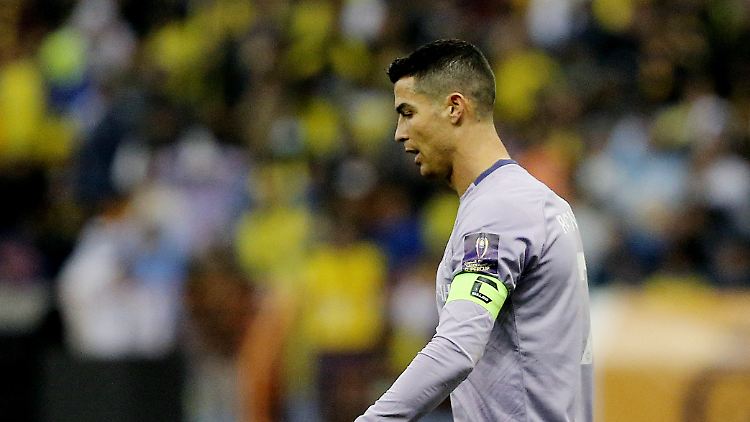 Enttäuschter Abgang: Cristiano Ronaldo vergibt mit Al-Nassr die erste Titelchance.