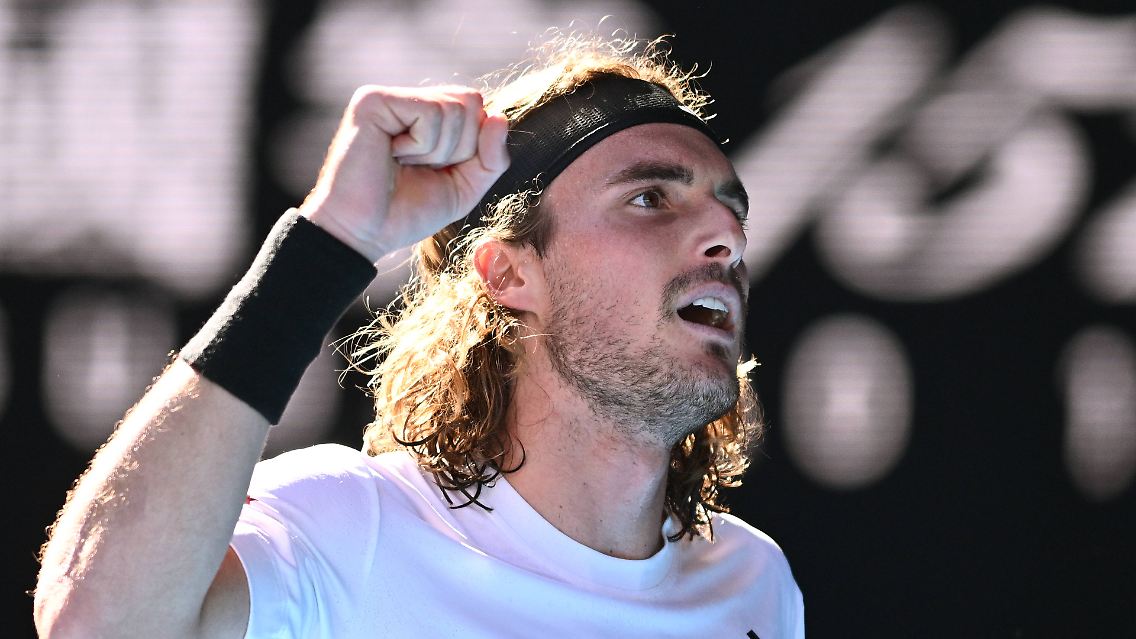 Zum zweiten Mal im Finale eines Grand-Slam-Turniers: Stefanos Tsitsipas.