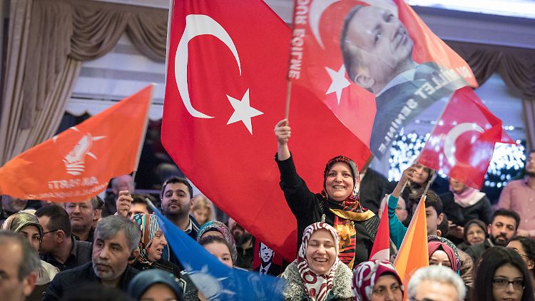Erdogan-Anhänger 2017 in Hessen.