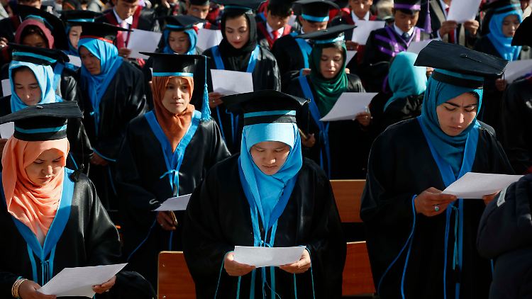 Nach der Entscheidung der Taliban dürfte das Bild von Frauen, die ihren Universitätsabschluss feiern, der Vergangenheit angehören.