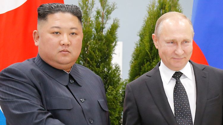 Nordkorea und Russland sind enge Partner, Waffen will Pjöngjang aber nicht an die russische Söldnergruppe Wagner geliefert haben.
