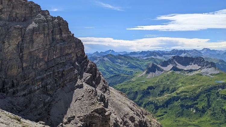 Der Aufstieg zum Großen Widderstein ist nicht ohne, der Ausblick dafür unbezahlbar.