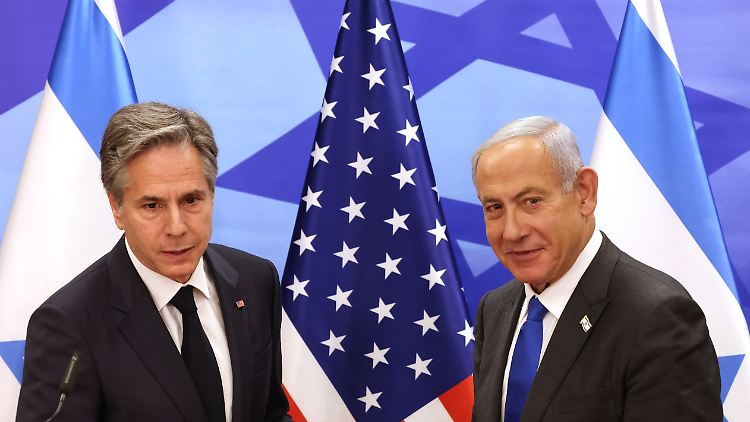 Verschärfte Dringlichkeit: US-Außenminister Blinken trifft Netanjahu in Jerusalem. 