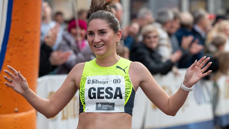 Gesa Krause trainiert trotz Schwangerschaft für ihren großen Traum.