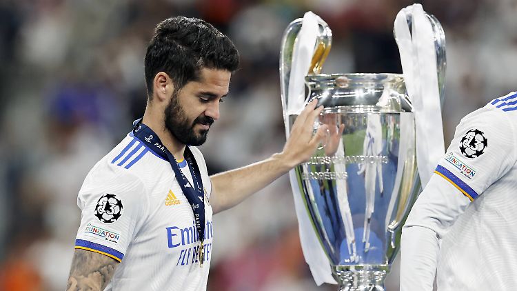 Isco nach dem Gewinn der Champions League 2022 mit Real Madrid.