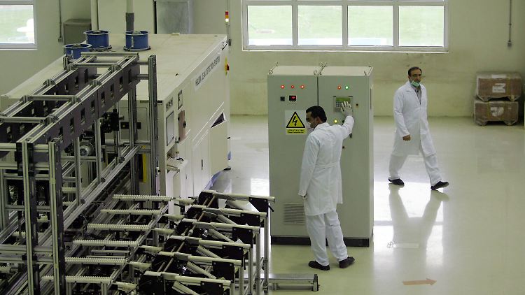 Eine Anlage zur Uran-Anreicherung in Isfahan. Der Iran behauptet, er nutze die Technologie nur für zivile Zwecke, doch daran gibt es starke Zweifel.