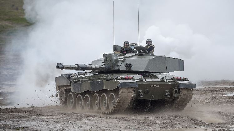 Ein Challenger-2-Panzer im Einsatz (Archivbild).