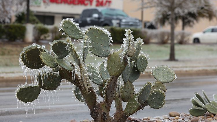 In Texas sorgten am Donnerstag eisige Stürme für Stromausfälle.