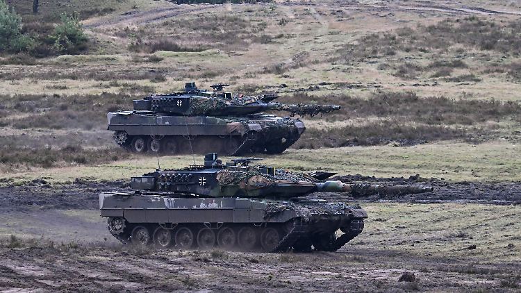 14 Leopard 2 sollen aus Deutschland an die Ukraine gehen.
