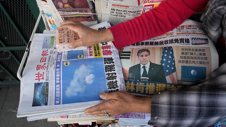 Der Vorwurf der USA, China habe mithilfe eines Ballons spioniert, wird auch in der chinesischen Presse breit diskutiert. 