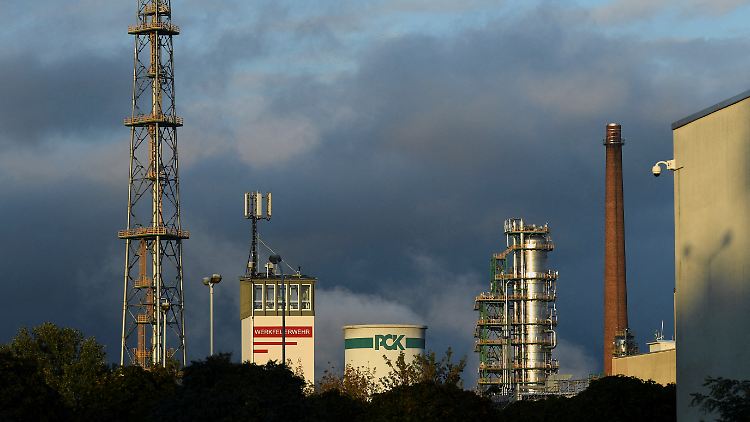 Die Raffinerie in Schwedt leidet besonders unter dem Importstopp für russisches Pipeline-Öl.
