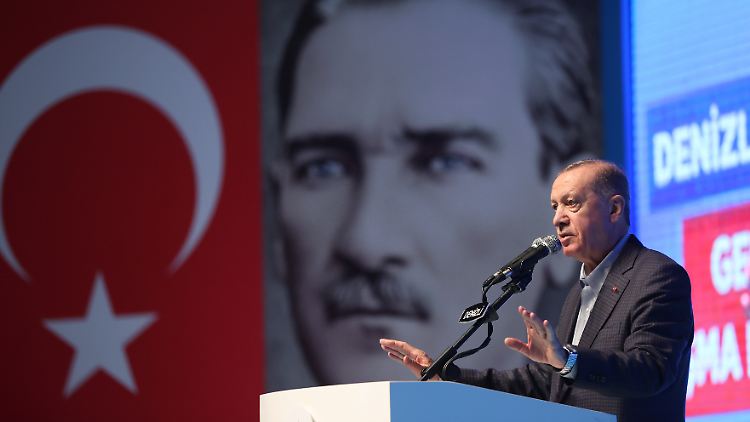 Liegt in Umfragen zurück: der türkische Präsident Erdogan vor den Wahlen im Mai. 