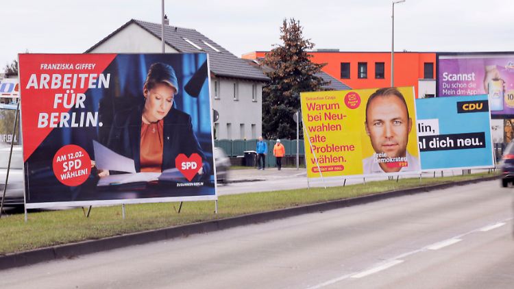 Wahlplakate in Berlin