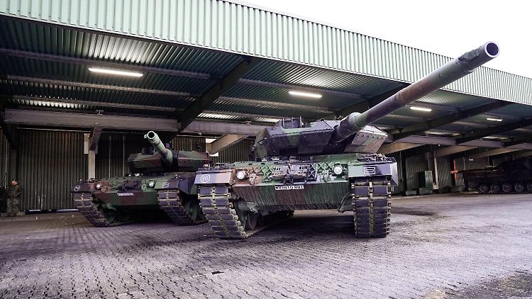 Ein Leopard 2 des Panzerbataillons 203 in Augustdorf.