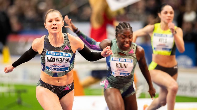 Dritte und durchaus zufrieden: Gina Lückenkemper.