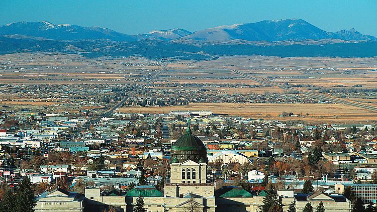 Blick auf Helena, die Hauptstadt des US-Bundesstaates Montana. 