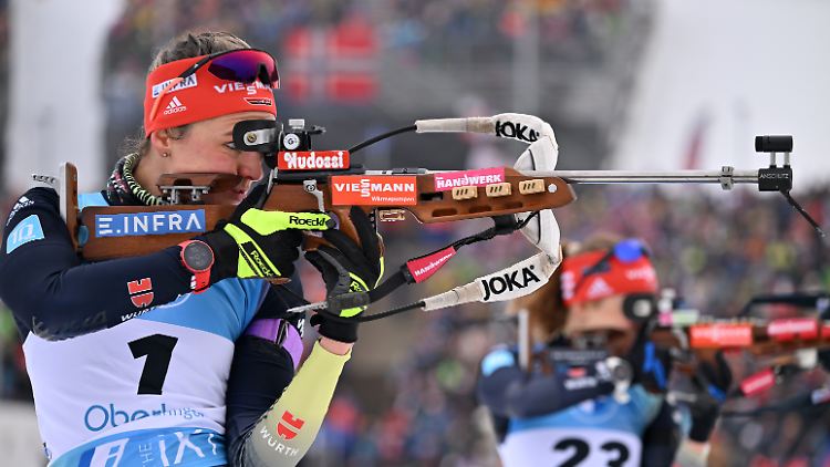 Denise Herrmann-Wick verschoss die Chance auf Gold beim letzten Schießen, überzeugte aber trotzdem.