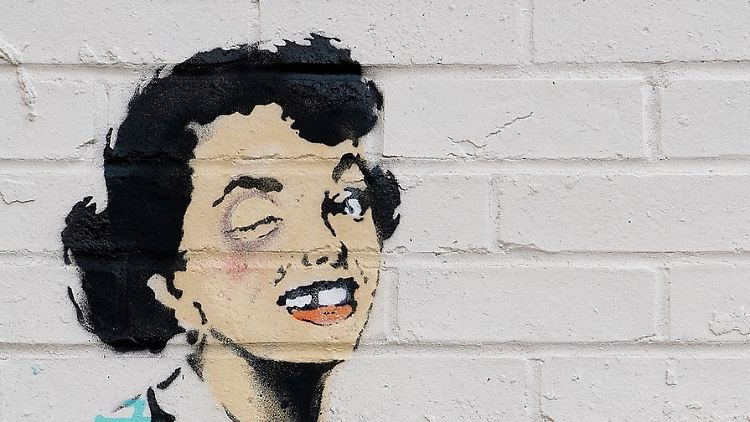 Banksy zeichnet diesmal mit sehr schwarzem Humor.