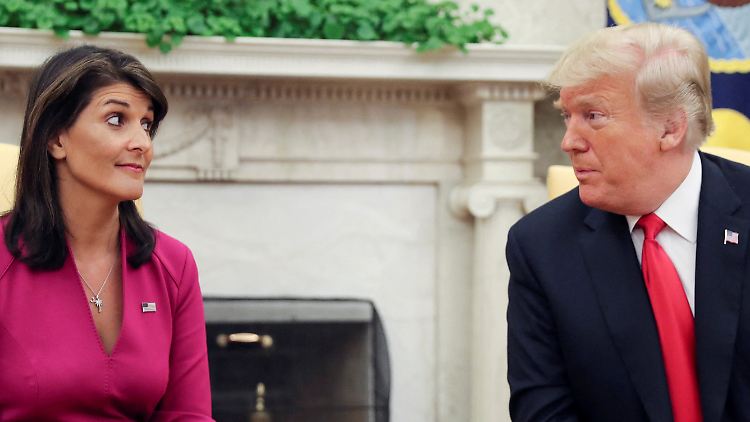 Nikki Haley im Weißen Haus - während Donald Trumps Präsidentschaft.