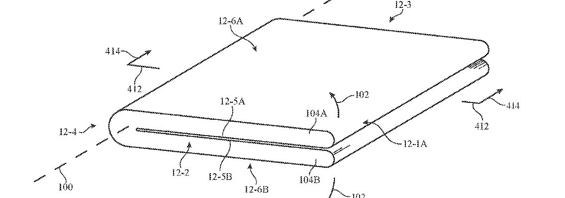 So könnte laut Apples Patentzeichnungen ein "iPhone Flip" aussehen.