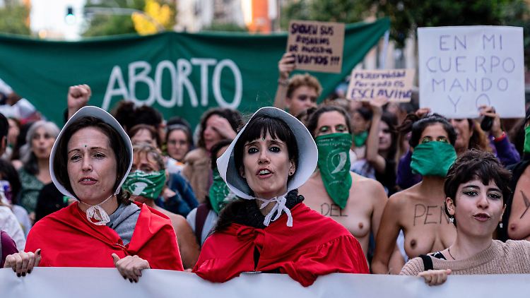 Spanien war im vergangenen Jahr mehrmals Schauplatz von Demonstrationen für mehr Frauenrechte geworden.