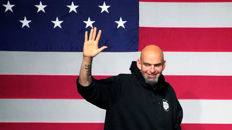 Fetterman stach bei der Zwischenwahl zum US-Senat den von Trump unterstützten Mehmet Oz aus. 