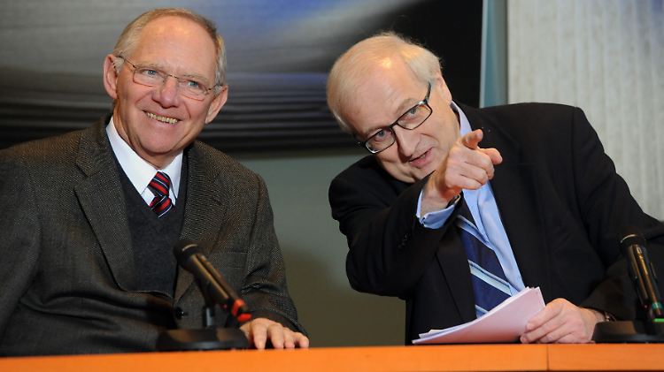 Das waren noch harmonische Zeiten: Wolfgang Schläuble (l) und Rainer Brüderle