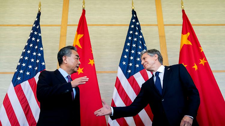 In München treffen US-Außenminister Blinken und Chinas Chefdiplomat zusammen. Das Archivbild zeigt beide im Juli 2022.