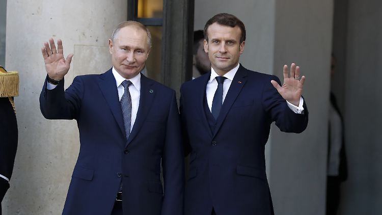 Ich möchte, dass Russland in der Ukraine besiegt wird", sagt Macron.