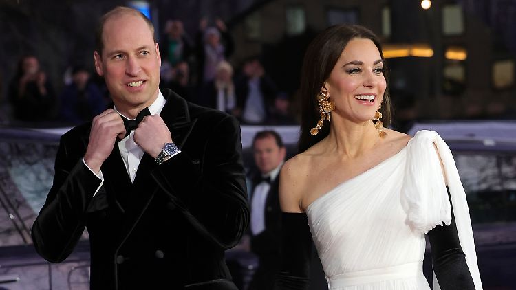 Hatten offenbar ganz gute Laune: Prinz William und Prinzessin Kate.