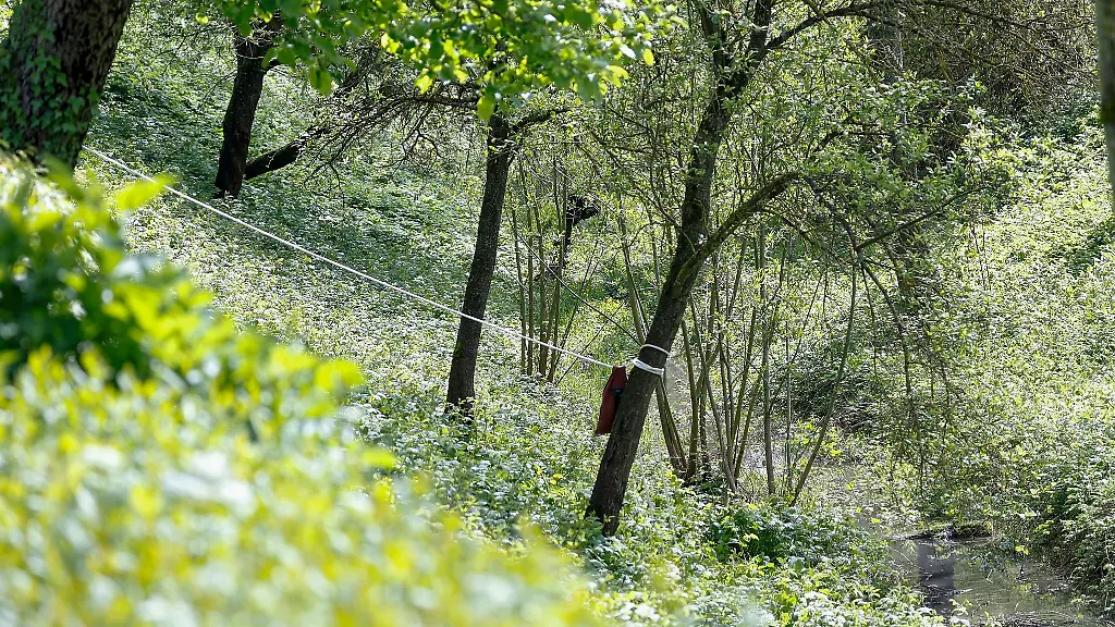 Der-abgesperrte-Fundort-einer-Toten-im-Werbach-in-Iphofen