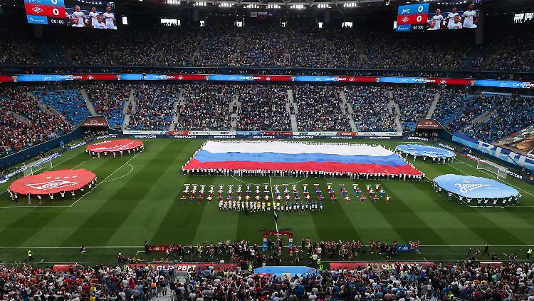 Der russische Supercup zwischen Zenit St. Petersburg und Spartak Moskau im vergangenen Jahr.