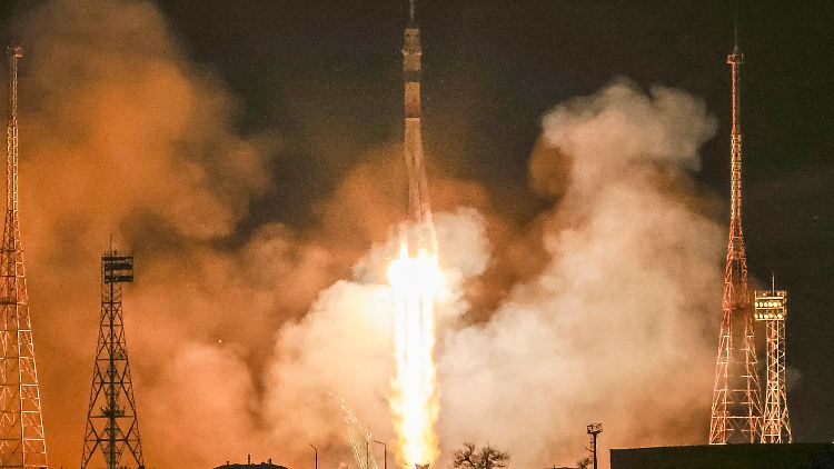 Nachdem ein Start der Sojus-Raumfähre kürzlich noch abgesagt wurde, glückt die Mission nun.