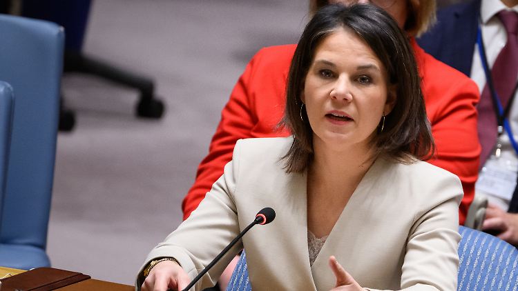 Annalena Baerbock wird im UN-Sicherheitsrat deutlich.